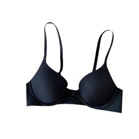 Smooth bra with boning (Color: BLACK, size: 36/80AB)