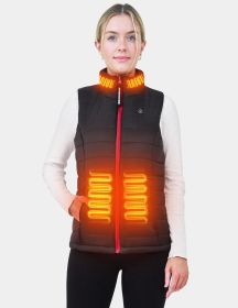 ANTARCTICA GEAR Women's Heated Vest With 16000mAh Battery Pack, Rechargable Lightweight Heated Vest for Winter Outdoor (Color: BLACK, size: S)